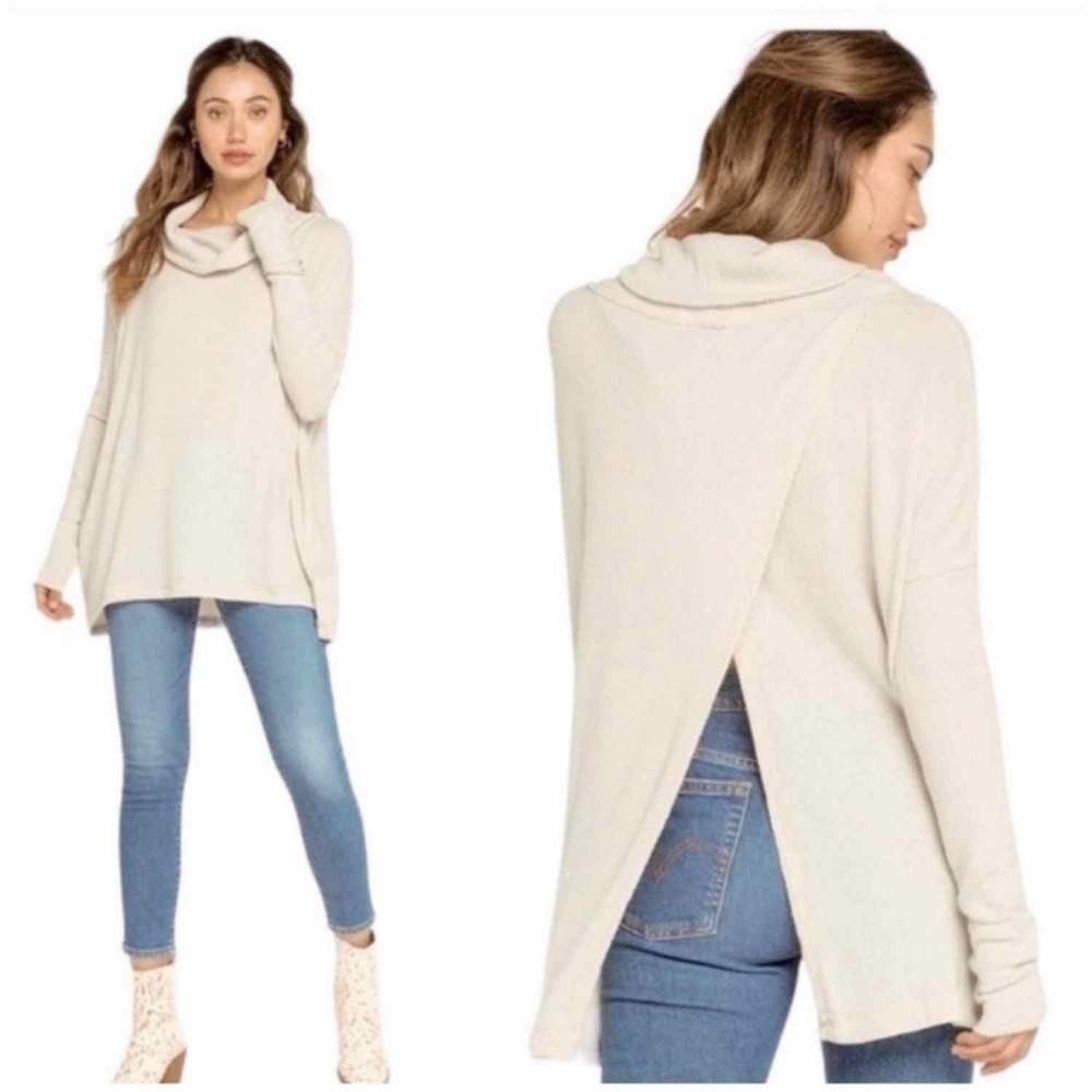 Free People Juicy Long Sleeve Sweater Stone Cold